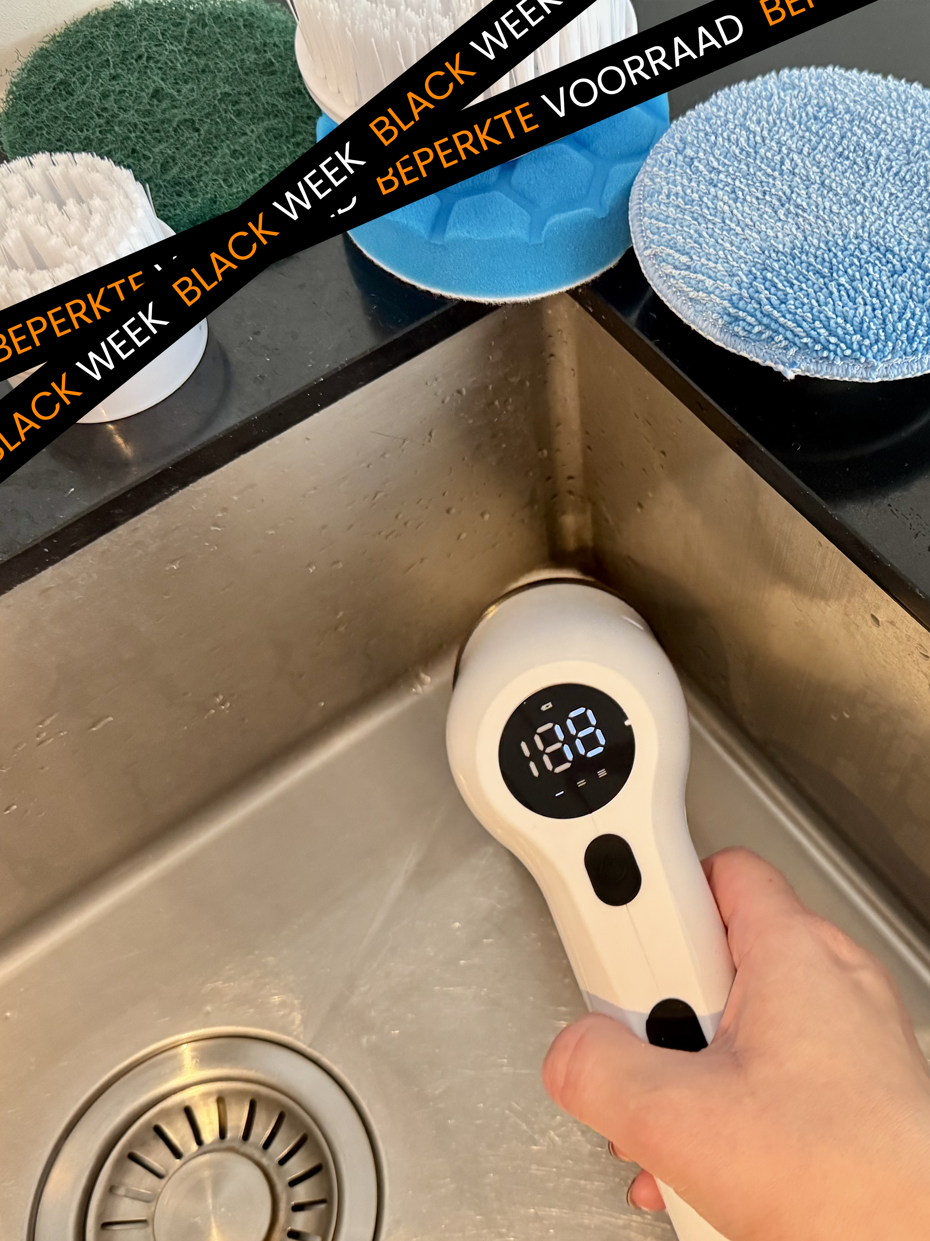 Qleaner schoonmaakborstel